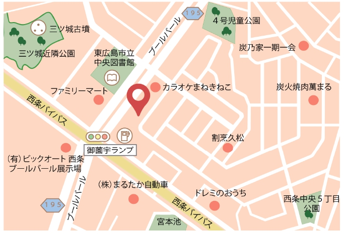 東広島市西条南地域包括支援センター　地図　介護　福祉
